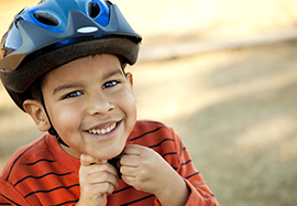 Get the right fit for your child's bike helmet